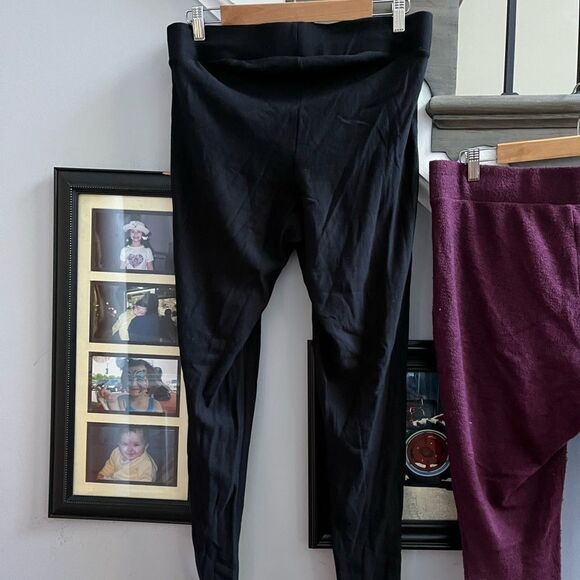Torrid Lot of 2 Cozy Soft Leggings sz 1 or 1X EUC - Picture 4 of 5